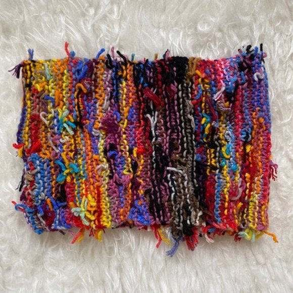 SALE! Hand Dyed Tutti Frutti Cashmere Collar - Picture 5 of 5